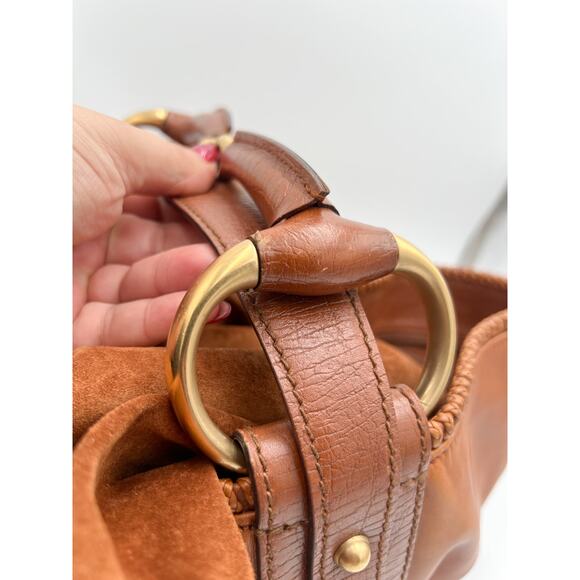 Vintage Gucci Large Horsebit Hobo Light Brown Leather - Picture 6 of 16